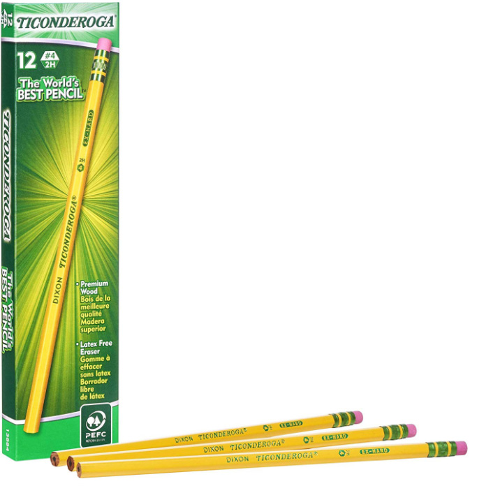 Dixon Ticonderoga 2H #4 Pencil (12 Pack) - Image 1